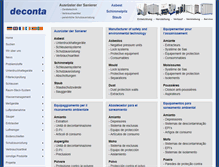 Tablet Screenshot of deconta.eu